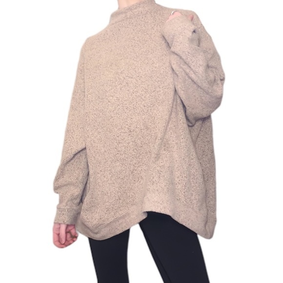 Free People Sweaters - Free People Mock Neck Pocketed Sweater Pink